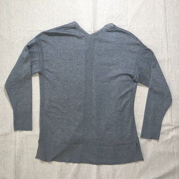 Time and Tru | Med Gray Heather Open- Front Cardigan Sweater | Medium (8… - Picture 6 of 12